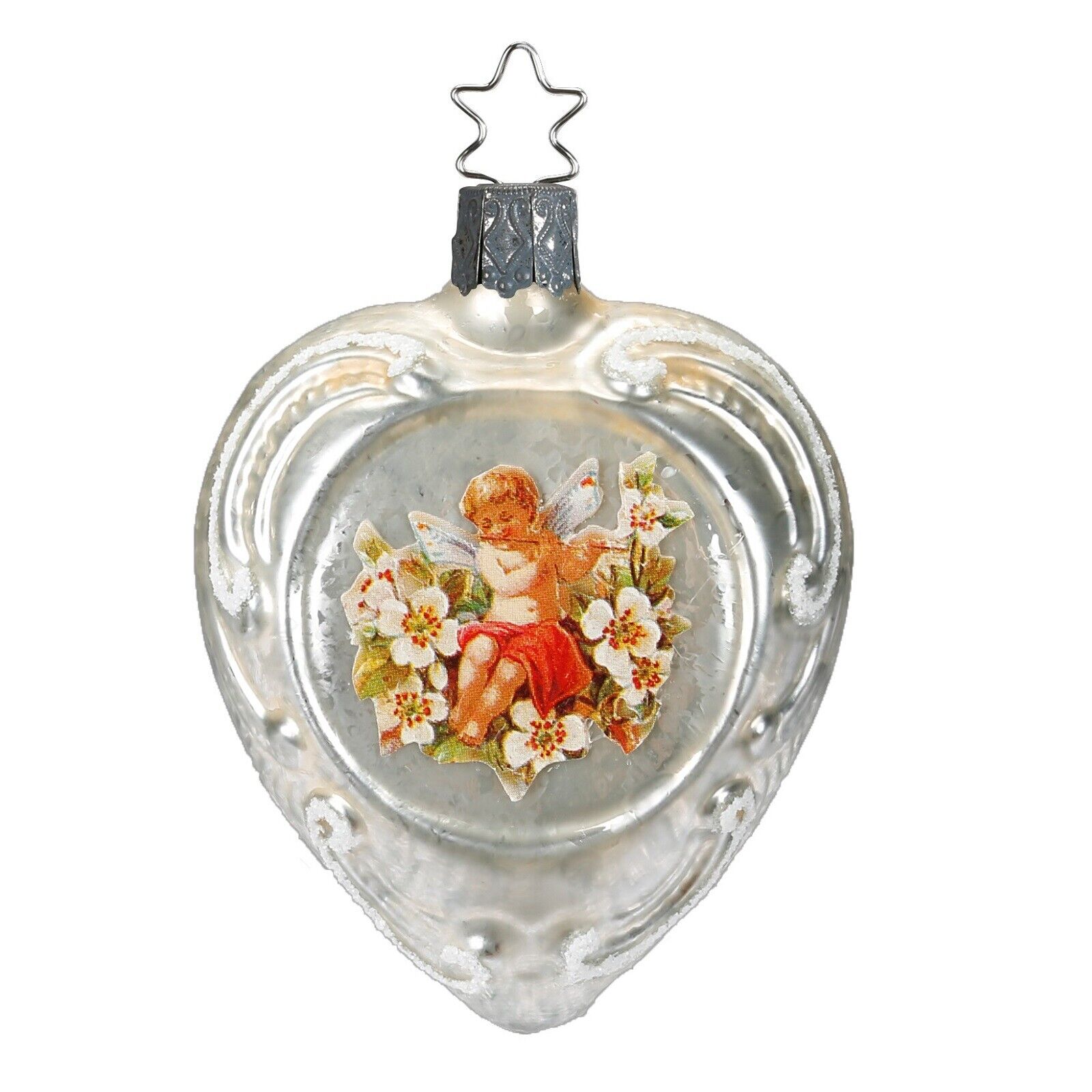 christmas ornament hearts & flowers
