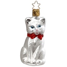 christmas ornament purr-fect white