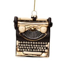 Vondels kerstbal typemachine