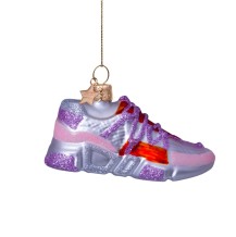 Vondels kerstbal sneaker - roze/rood