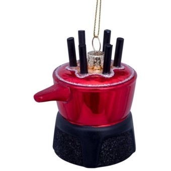 Vondels kerstbal kaasfondue pot