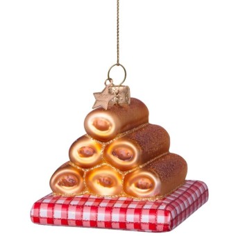 Vondels kerstbal worstenbroodje
