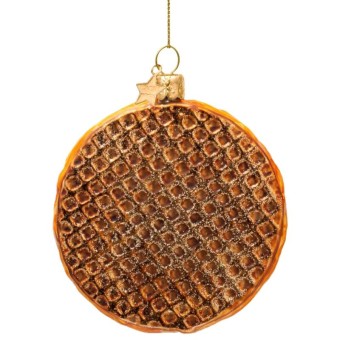 Vondels kerstbal stroopwafel