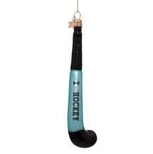 Vondels kerstbal hockeystick - blauw/zwart