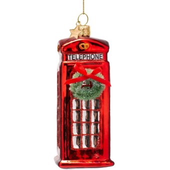 Vondels kerstbal telefooncel
