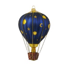 kerstbal luchtballon - maanlicht