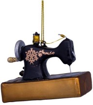 Vondels kerstbal vintage naaimachine
