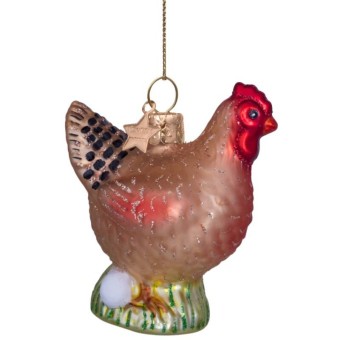 Vondels kerstbal kip met eieren