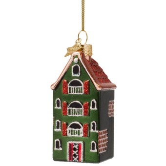 Vondels kerstbal amsterdams grachtenpand