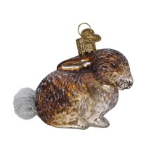 kerstbal vintage konijntje