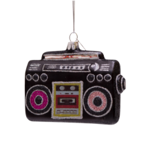 Vondels kerstbal stereo - zwart