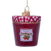 Vondels kerstbal pot aarbeienjam