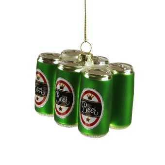 christmas ornament sixpack beer