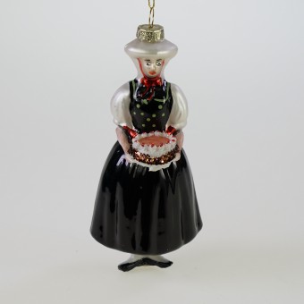 christmas ornament black forest girl
