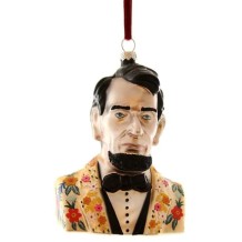 Cody Foster kerstbal hipster Abraham Lincoln