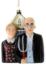 Cody Foster kerstbal american gothic