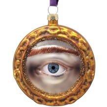 Cody Foster kerstbal ingelijst oog