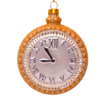 Vondels kerstbal gouden zakhorloge