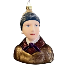 Cody Foster kerstbal meisje met de parel