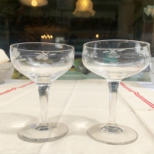 set van 2 champagne coupes