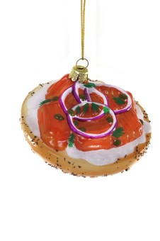 Cody Foster kerstbal bagel met zalm