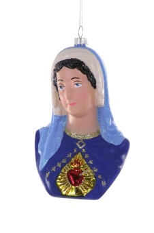 christmas ornament sacred heart maria