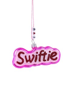 kerstbal Swiftie - roze