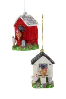 christmas ornament chicken coop