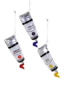 christmas ornament tube of oil paint