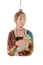christmas ornament the lady with an ermine