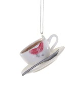 Cody Foster kerstbal koffie kopje met lippenstift
