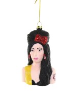 Cody Foster kerstbal Amy Winehouse met strik
