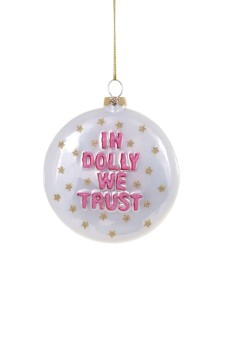 christmas ornament in dolly we trust