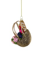 Cody Foster kerstbal picknickmand met hengsel