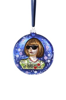 Cody Foster kerstbal Anna Wintour - floral