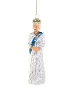 Cody Foster kerstbal koningin Elizabeth II, staand