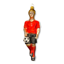 kerstbal voetbalspeler