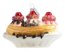 christmas ornament banana split