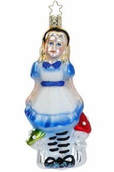 christmas ornament alice in wonderland