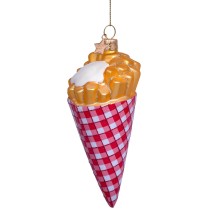 Vondels kerstbal friet met mayonaise