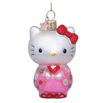 Vondels kerstbal hello kitty met kimono