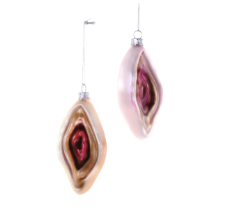christmas ornament vulva
