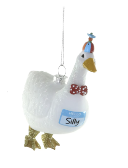 kerstbal grappige gans