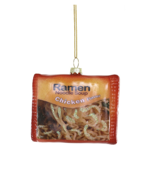kerstbal ramen noodle soup