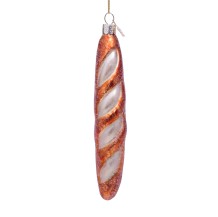 christmas ornament french baguette - long