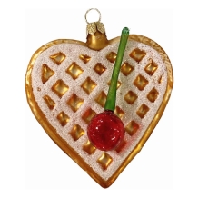 kerstbal wafelhart