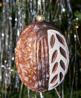 Christmas ornament sourdough