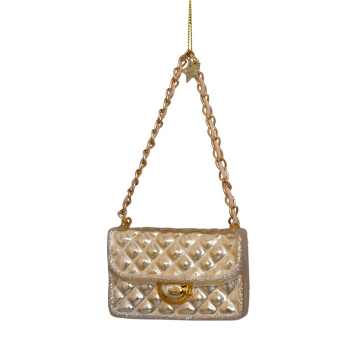 Vondels kerstbal fashion bag - champagne