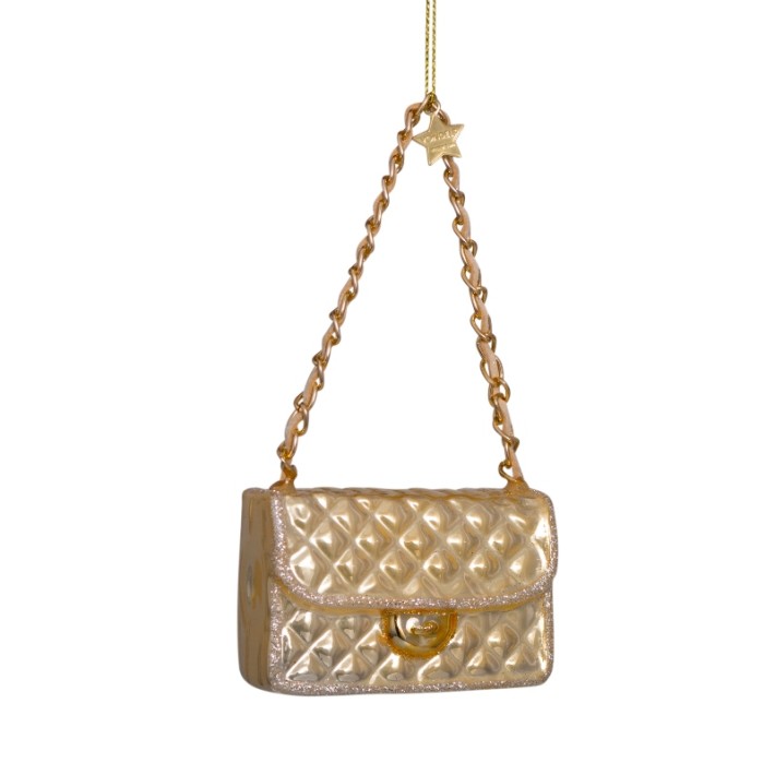 Vondels kerstbal fashion bag - champagne