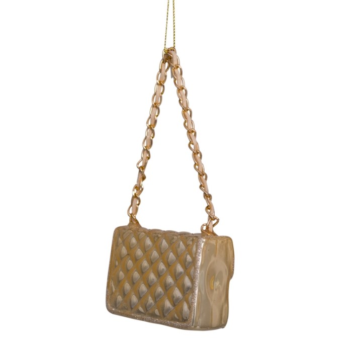 Vondels kerstbal fashion bag - champagne